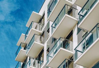 Exterior of a residential apartment building